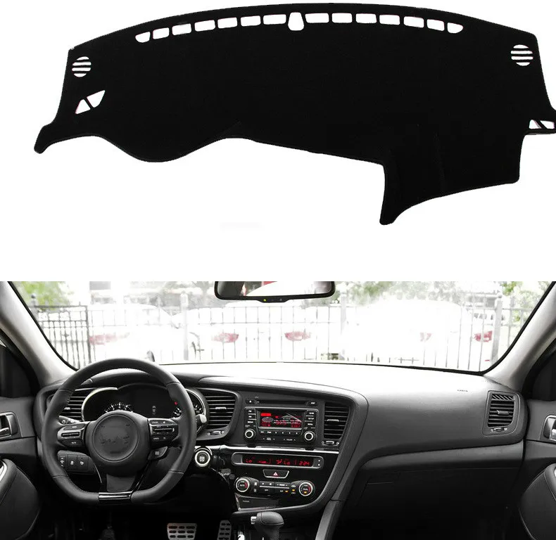 

Dashboard Cover Sun Shade Non-slip Dash Mat Pad Carpet Car Stickers Accessories For KIA Optima TF 2010 2011 2012 2013- 2015 K5