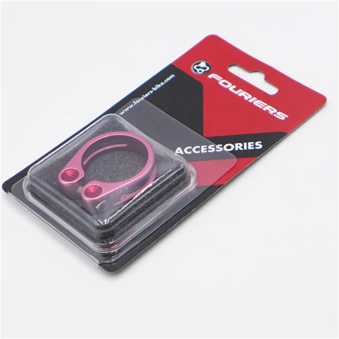 FOURIERS SCL DN001 зажим для сидения велосипеда MTB дорожный велосипед - Цвет: Pink 34.9mm