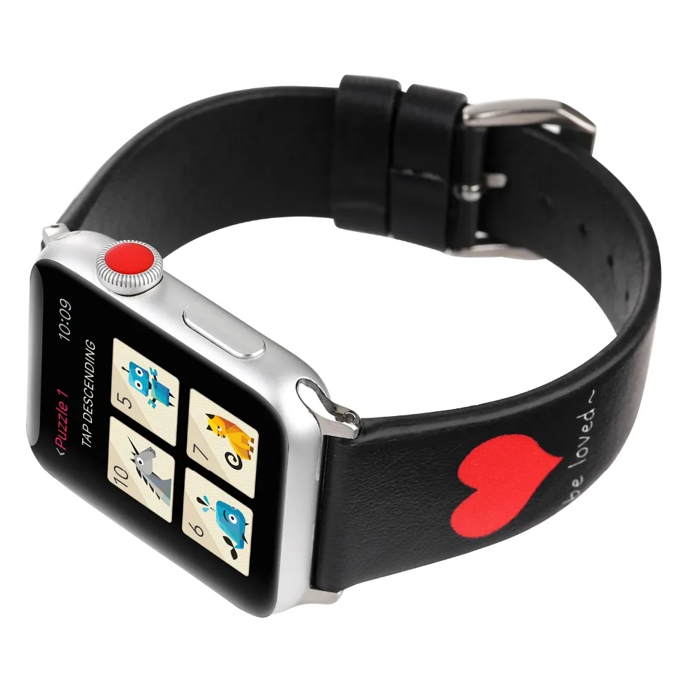 Пара ремешков для Apple watch 5 ремешок 44 мм 40 мм iWatch 42 мм 38 мм браслет из натуральной кожи ремешок для Apple watch 4 3 2 1