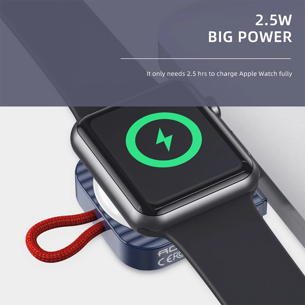 Беспроводное зарядное устройство ROCK Qi для Apple Watch 5 4 3 2 1 i Series, портативная беспроводная зарядная док-станция, магнитное USB-зарядное устройств... от AliExpress WW