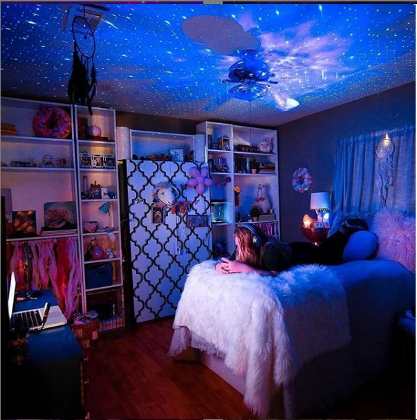 Светодиодный проектор звездного неба с USB ночсветильник Bluetooth романтическая