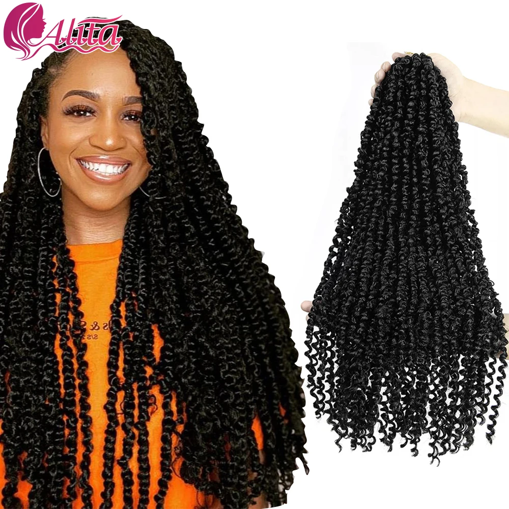 

Synthetic Crochet Braids Hair For Passion Twist Pre-Looped Fluffy Ombre 12 18 22 Inches Crochet Hair Pre-Twisted For Black Woman