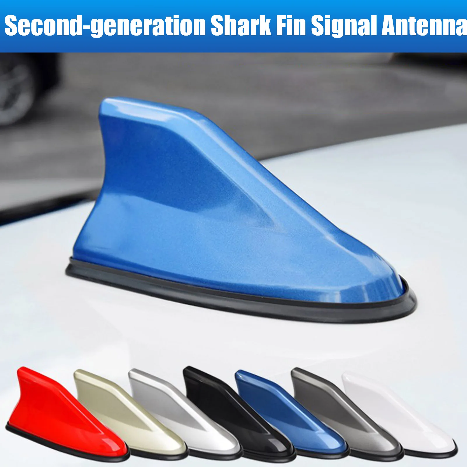 

1PC Universal Second-generation Upgraded Shark Fin Signal Antenna Radio Signal Line Auto Roof FM/AM Radio Aerial Replacement