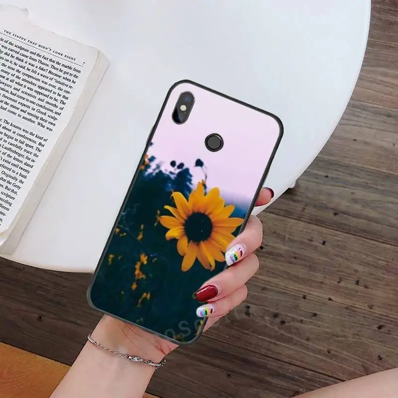 

Daisy Sunflower Floral Phone Case For Xiaomi Redmi note 4 4X 8T 9 9s 10 K20 K30 cc9 9t pro lite max