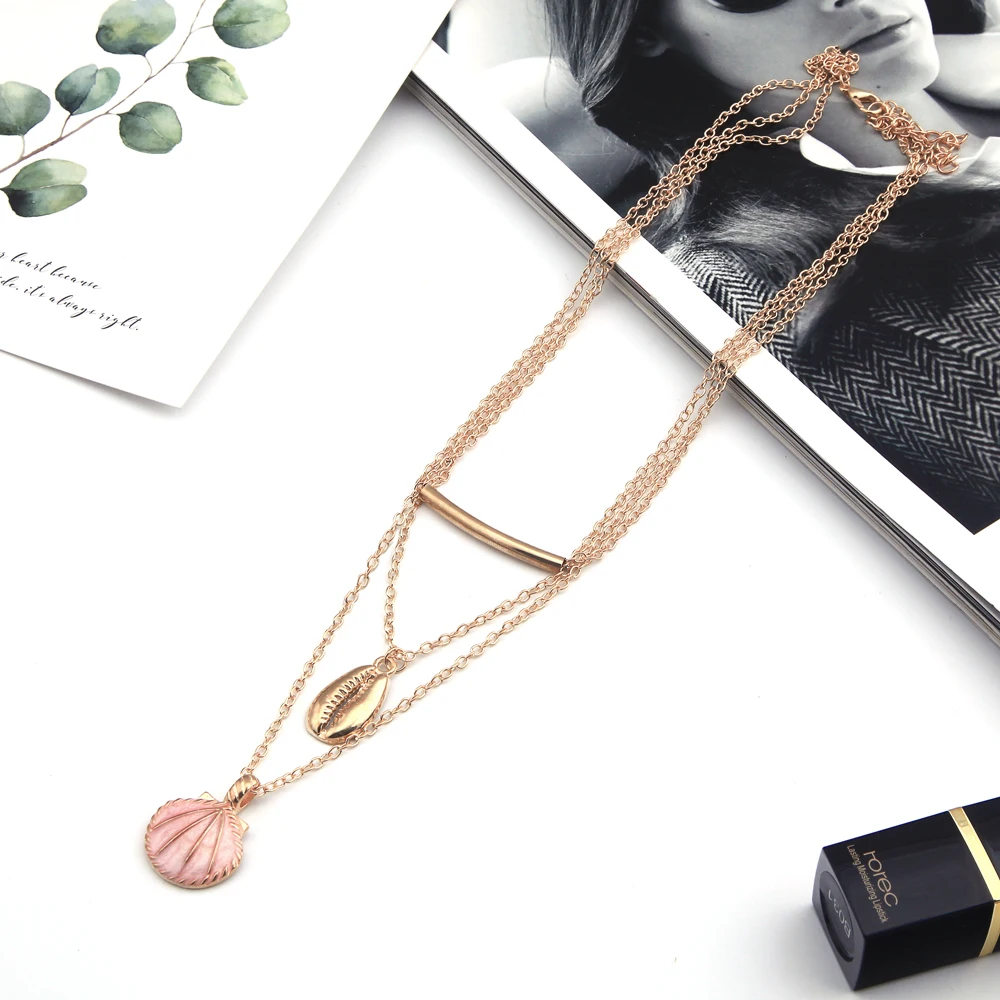 Летние DIY подарки золотой цвет многослойная эмалированная оболочка Женская