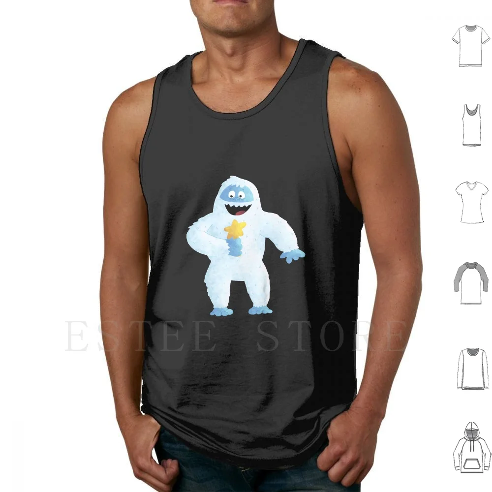 

Bumbles Bounce Tank Tops Vest Sleeveless Blue Steel Blue Abominable Abominable Snowman Beast Classic Holiday Seasonal