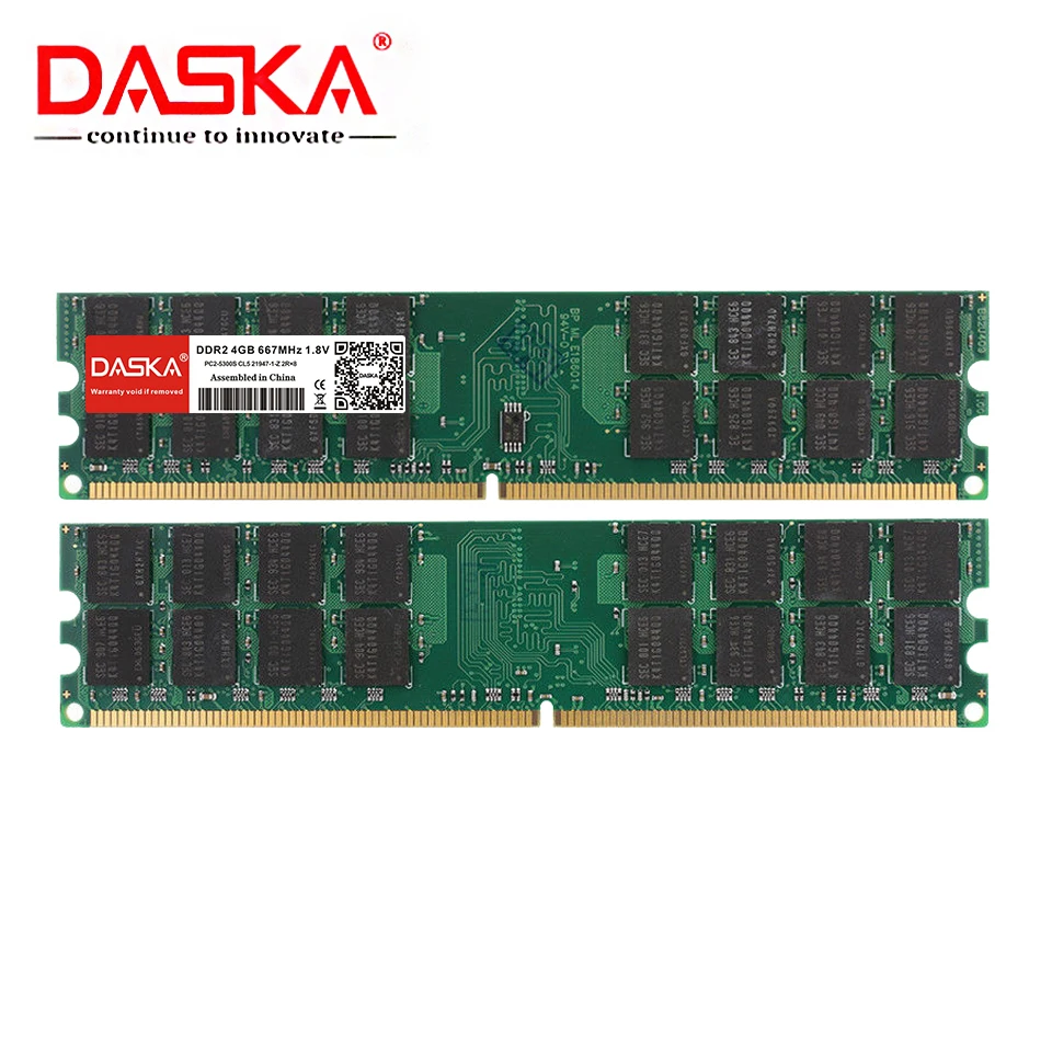 daska ddr2 4gb ram 800mhz pc2 6400 memory desktop dimm just for amd 8gb4gbx2pcs 240pin non ecc high compatibility free global shipping