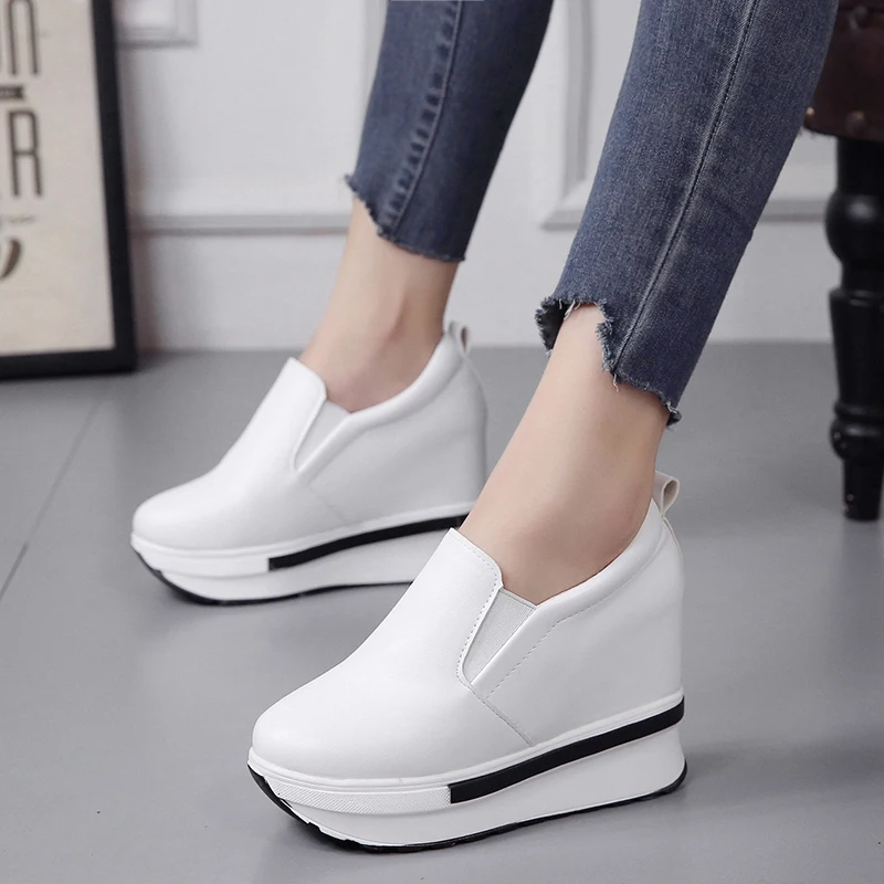 Женские туфли на толстой подошве водонепроницаемые повседневные из