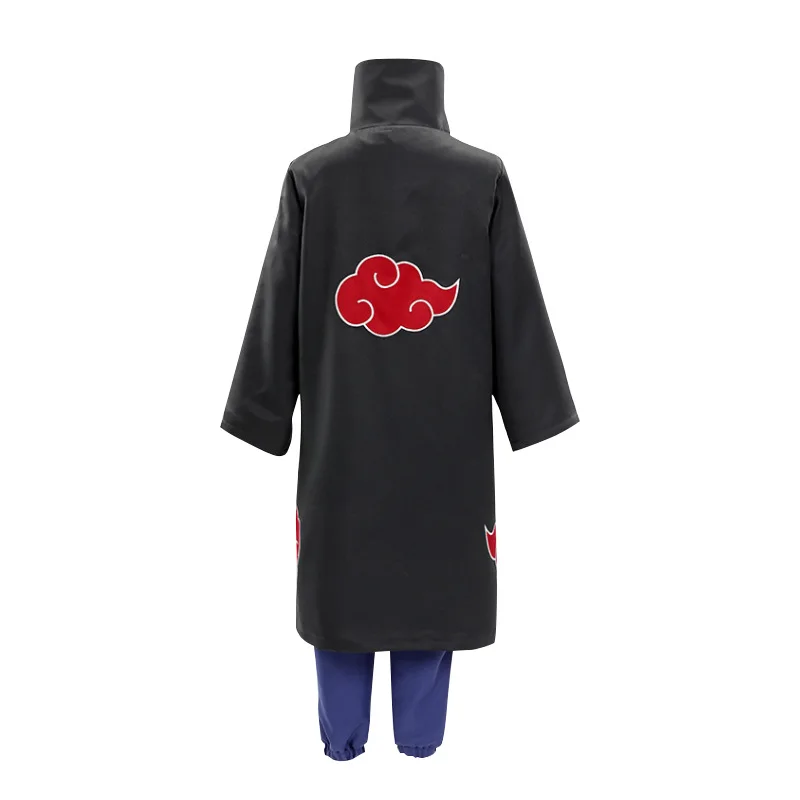 

Cosplay Costume Akatsuki Pain Uchiha Itachi Hoshigaki Kisame Kakuzu Hidan Long Cloak Cosplay Lining for Child Adult