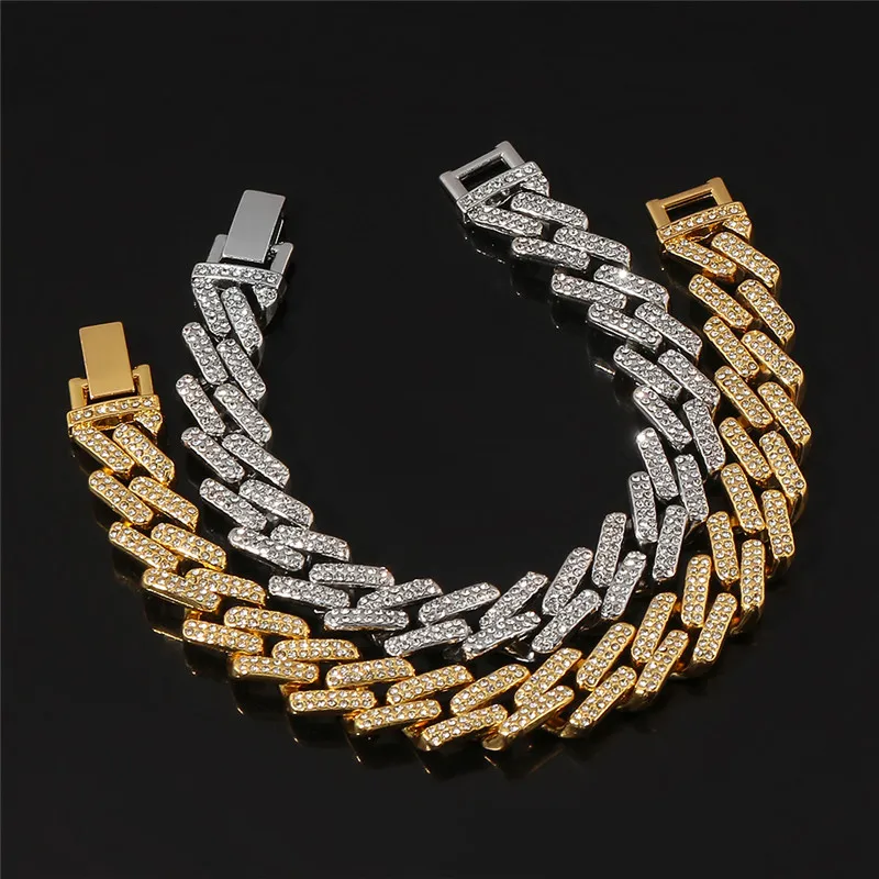 Цепочка мужская с кубинской цепью Майами Готическая бижутерия в стиле хип-хоп