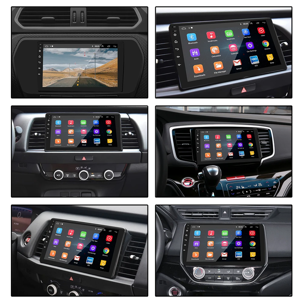 Автомагнитола 2 Din 4 ядра GPS Wi-Fi Bluetooth-плеер 1 ГБ/2 ГБ 9 дюймов Android 10 0 мультимедийный