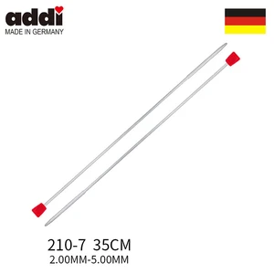 Addi 210-7 Quick Knitting Needle 1 Pairs Needles Aluminium 35cm size 3.0mm 2.5mm 4.0mm 5.0mm 4.5mm3.5mm