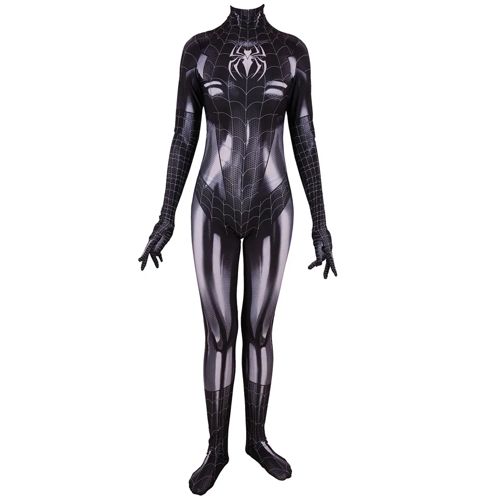 Костюм на Хэллоуин женский детский черная кошка Фелиция Харди костюм супергероя