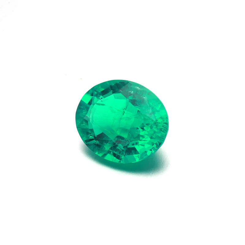 

Starsgem Green Hydrothermal Emerald Oval Cut 7*9mm Stone for Jewelry making