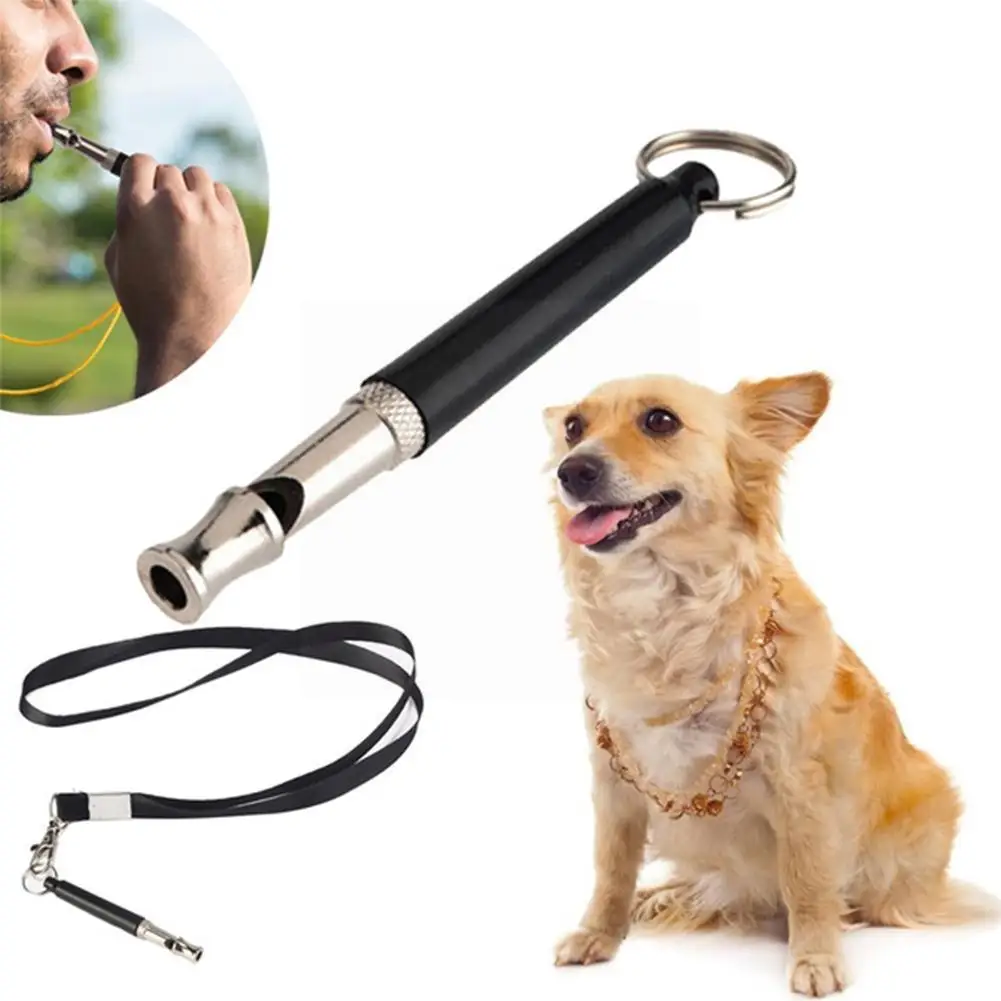 

1pcs Black Two-tone Ultrasonic Flute Dog Whistles For Training Dog L9I5 Sound Accessories Whistle Pet Obedience Puppy Whist A4W8