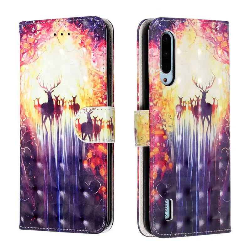 Pattern 22 Милый кожаный чехол с откидной крышкой для Xiaomi mi A3, чехол, роскошный Магнитный кошелек, чехол для карт, Fundas для mi A3 Lite, чехол, чехлы для телефонов - Цвет: Pattern 22