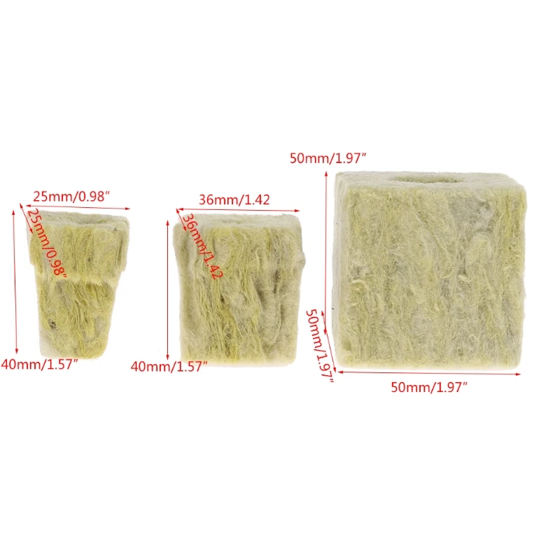 Кубики из роковой ваты 1 шт. компрессионная база вентиляционные Гидропонные