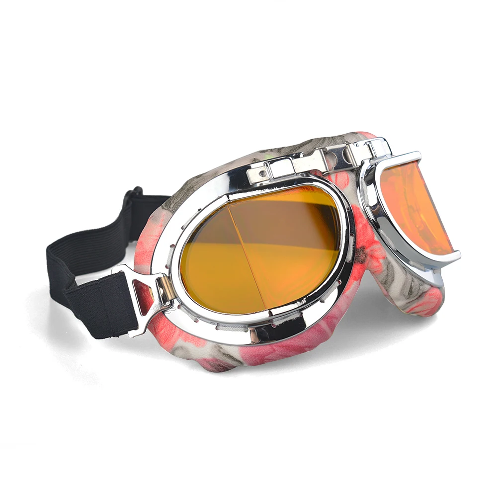 Очки для мотоциклетного шлема винтажные очки авиаторы мотоцикла скутера байкера