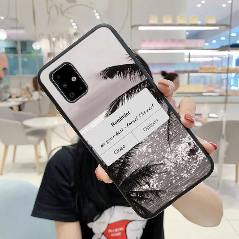 

Reminder Closed Option Phone Case For Samsung S9 10 20Plus Note 7 8 9 10 10plus Pro J8 M30 31 A30s A71