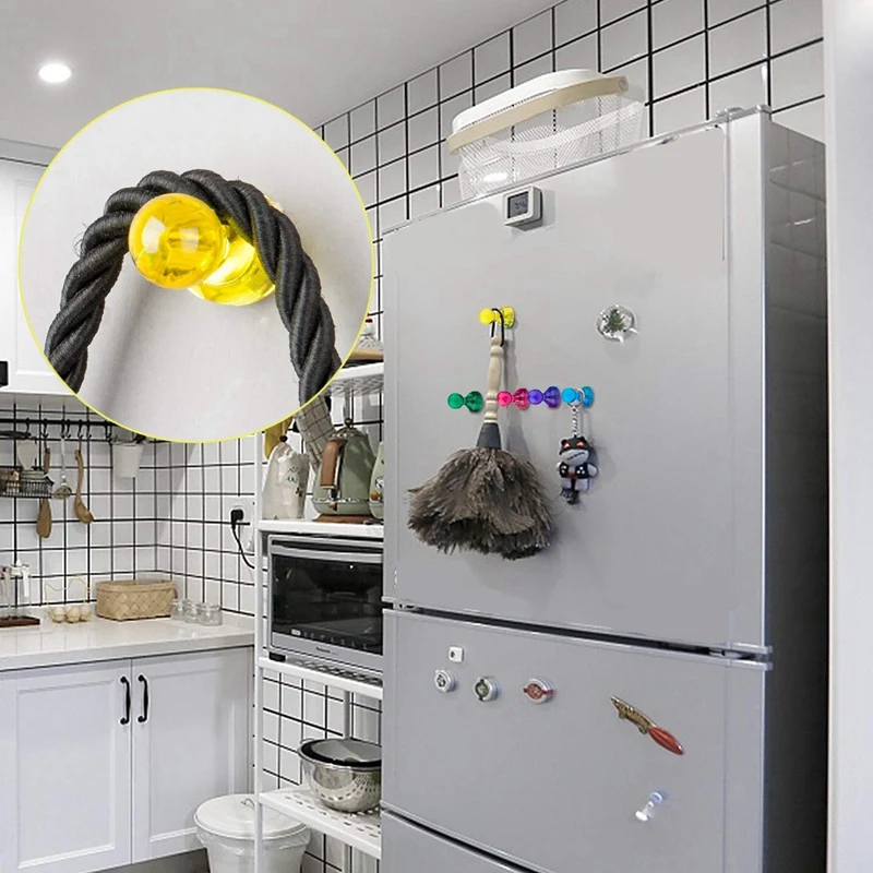 

64 Pcs Push Pin Magnets 8 Assorted Colors Magnetic Push Pins For Home, School, Classroom and Office, Use For Fridge Calendar Map