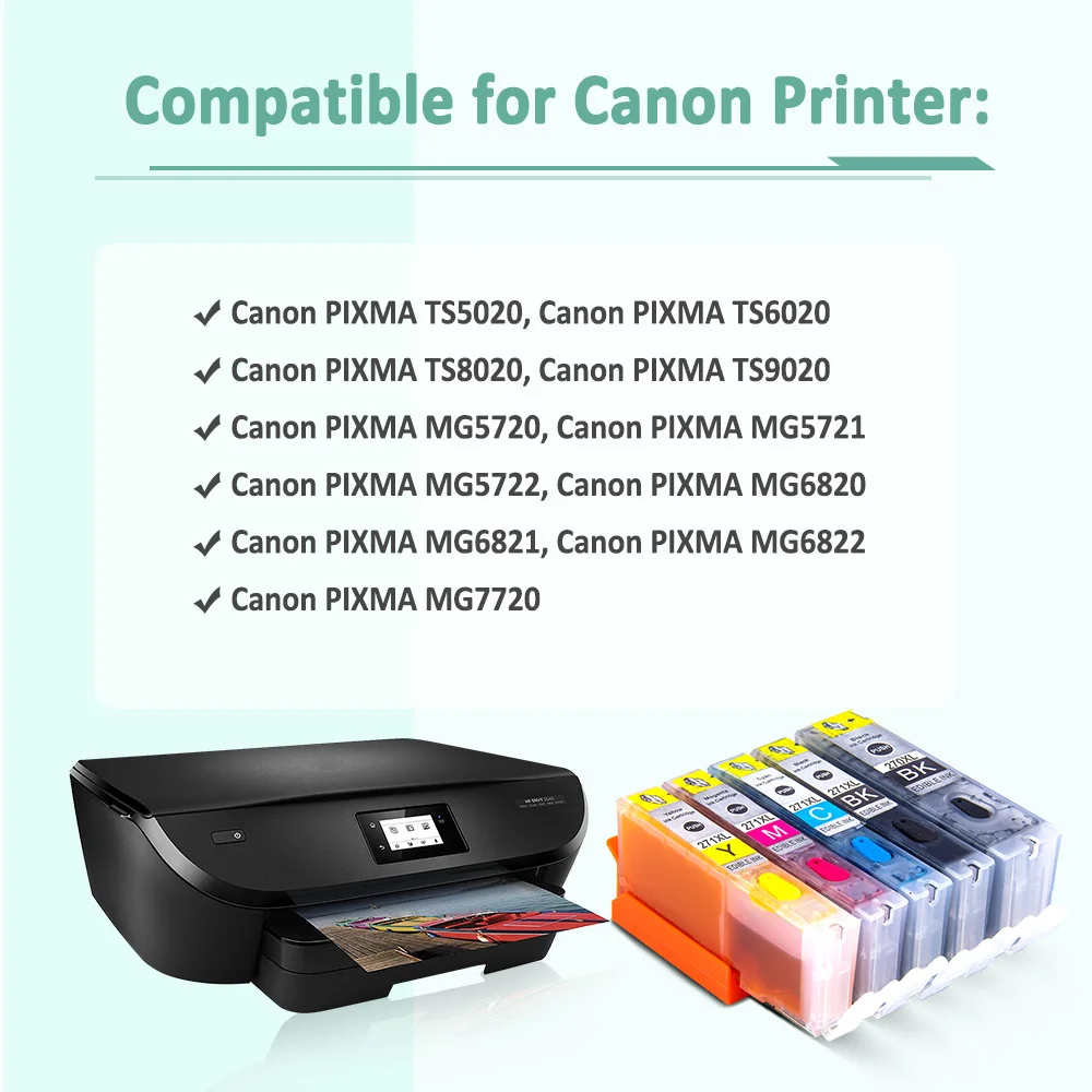 Absonic съедобные Замена чернильных картриджей для PGI 270 CLI 271 Применение Canon PIXMA TS5020