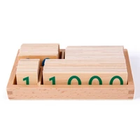 wooden digital education toys nmuber 1 9000 digital card for children learning mathematics teaching aids