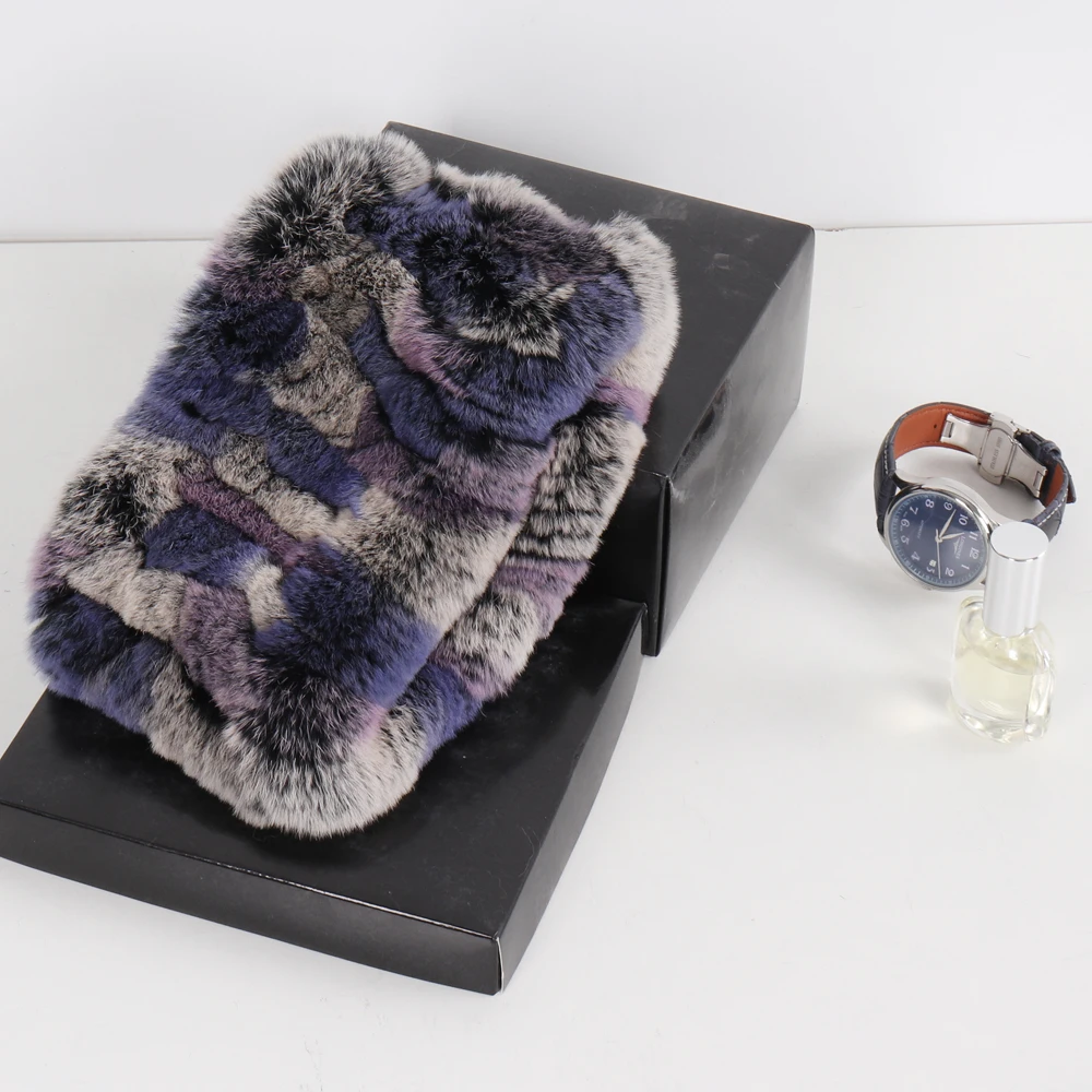 Новая мода из натурального меха шарфы накидки для женщин теплые зимние женские