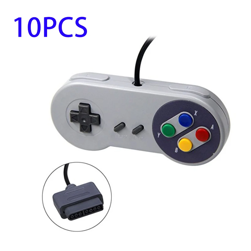 10 шт./лот геймпад 16 бит контроллер для консоли Super Nintendo SNES|gamepad|nintendo gamepad |