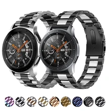 Metal strap Compatible with Samsung watch 3 46mm/Active 2/Huawei watch GT GT2/Amazfit GTR for 22mm 20mm Replacement metal strap