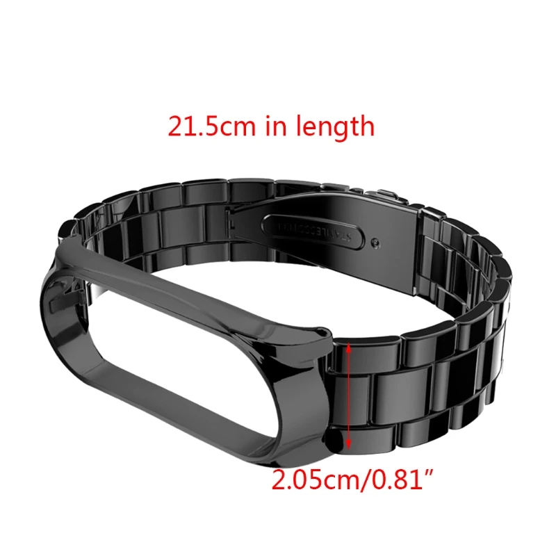 

Replacement Stainless Steel Strap Wristband Watch Band Wrist Strap For Mi Band 6 Smart Wristband Accessories