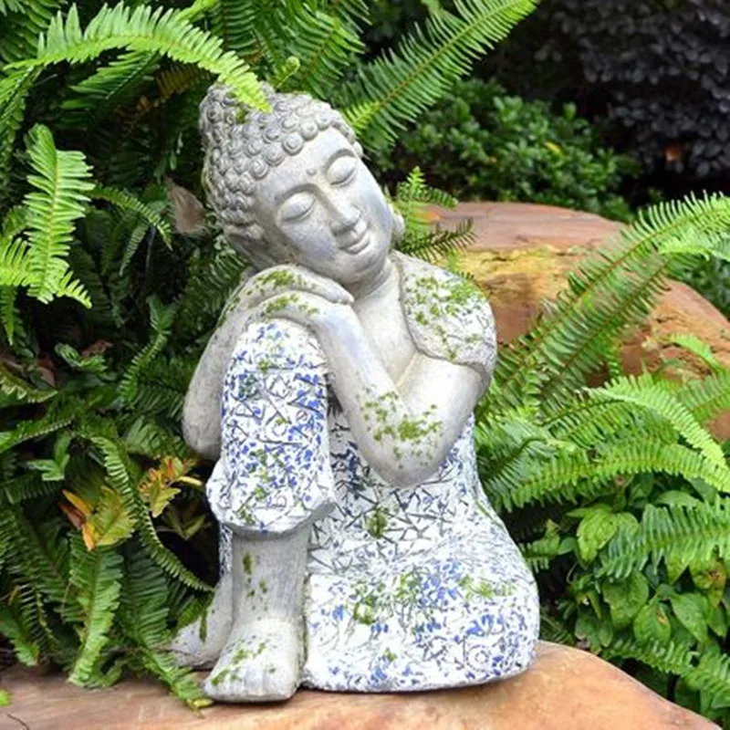 

Courtyard Garden Villa Tea House Zen House Town Sitting Buddha Entrance Decor Window Window Props Gardening Landscaping M2760