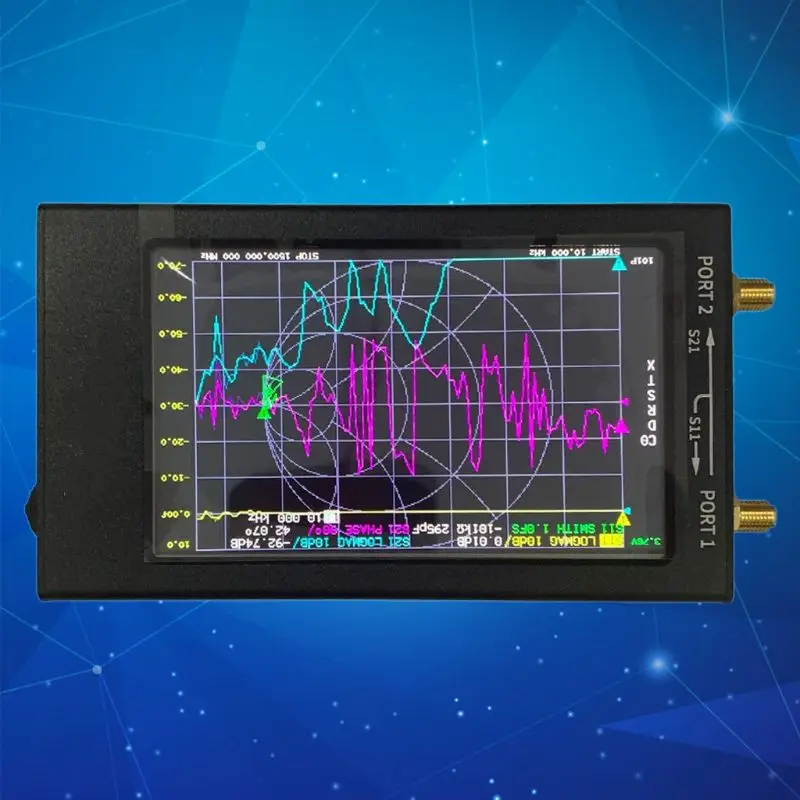 NanoVNA-F VHF UHF Vector Net-work антенна анализатор с 4 3-дюймовым IPS ЖК-дисплеем 1 5 ГГц |