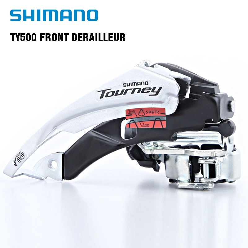 SHIMANO Tourney TY500 Front Derailleur FD-TY500 Bike Front Derailleur FD TY500 6/7/8 Speed Caliber 31.8mm 34.9mm