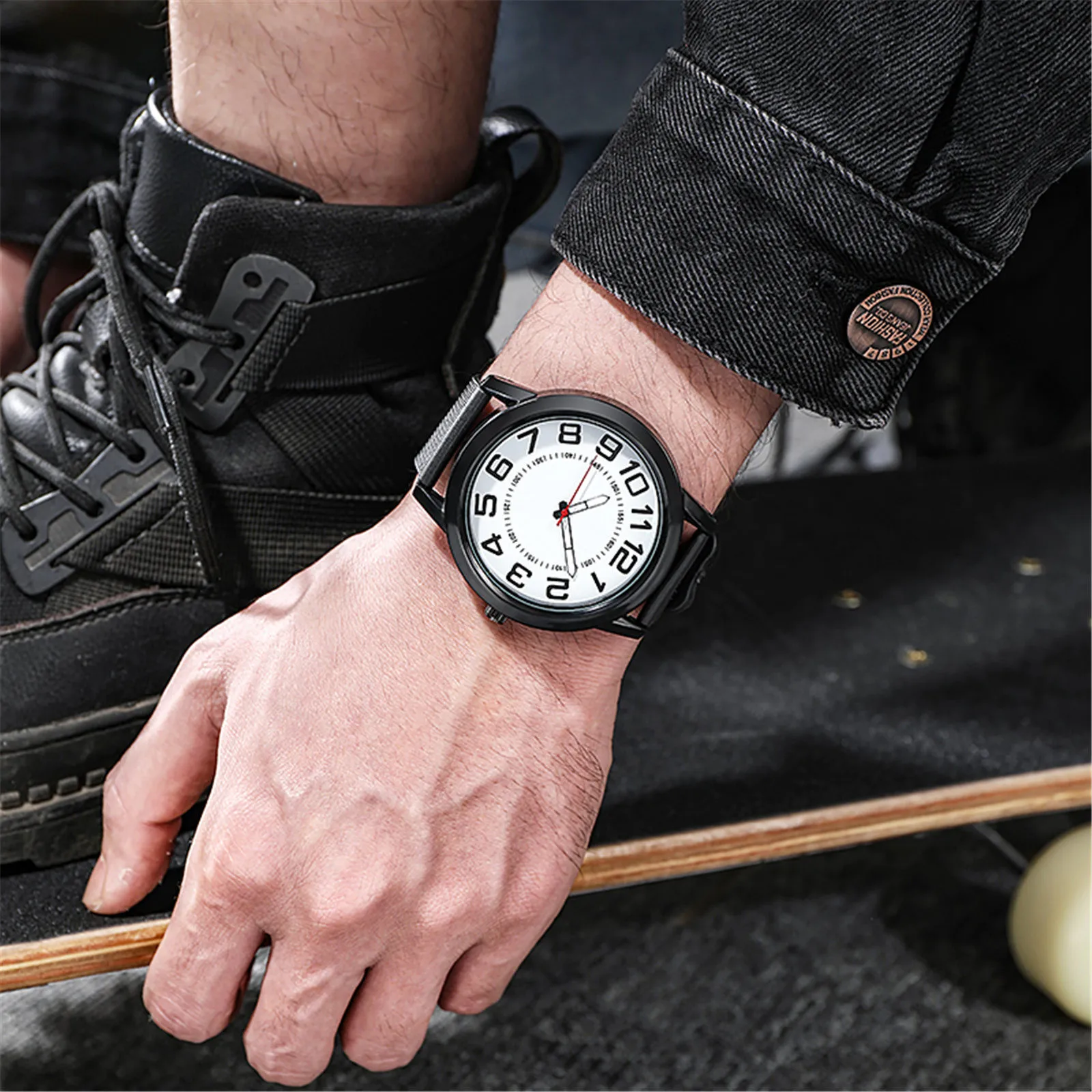 Мужские кварцевые наручные часы новинка 2021 мужские модные повседневные деловые