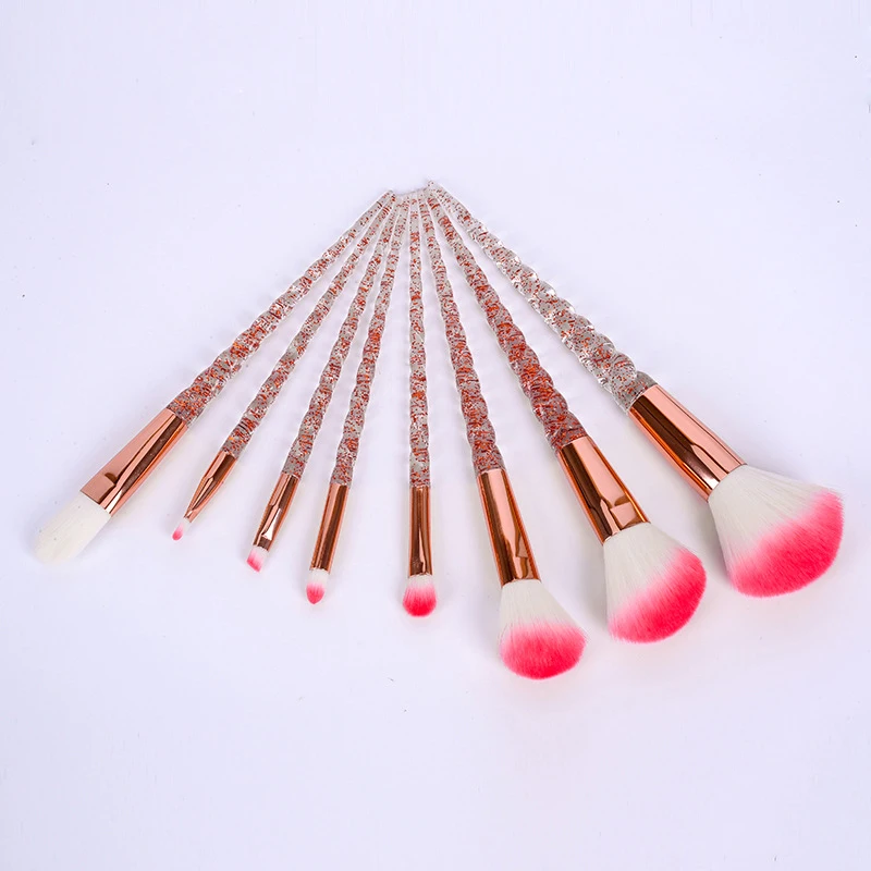 50 компл оптовая продажа розовое золото + прозрачный Единорог Портативный набор