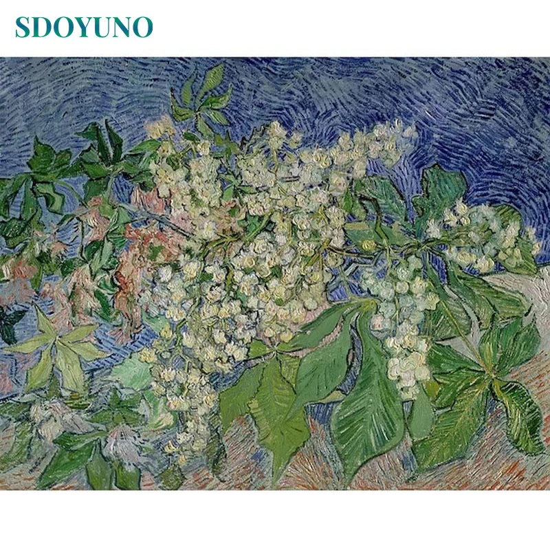 

Абстрактная фотография SDOYUNO 60x75 см, DIY картины по номерам на холсте, ручная живопись, домашний декор