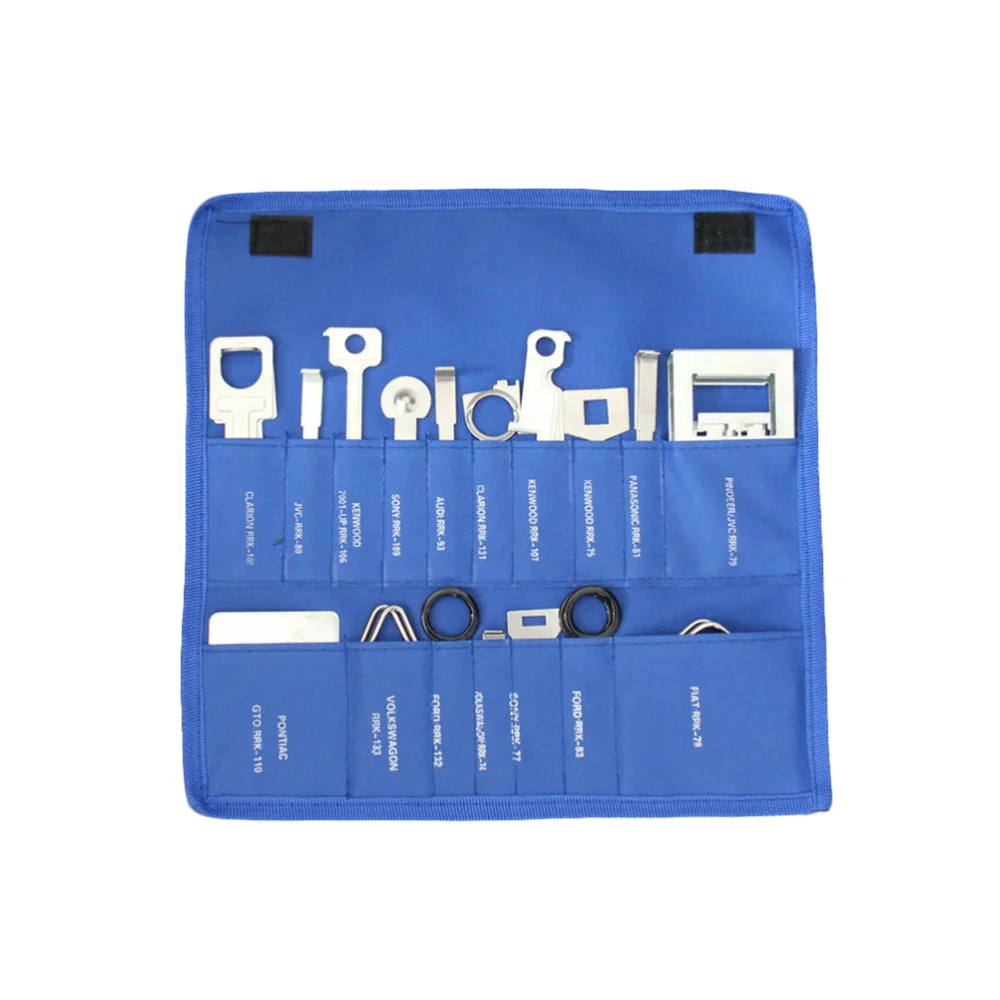

38 PCS/Set Car Radio Player Removal Tool Set for Volkswagen Audi Mercedes Citroen (Blue)