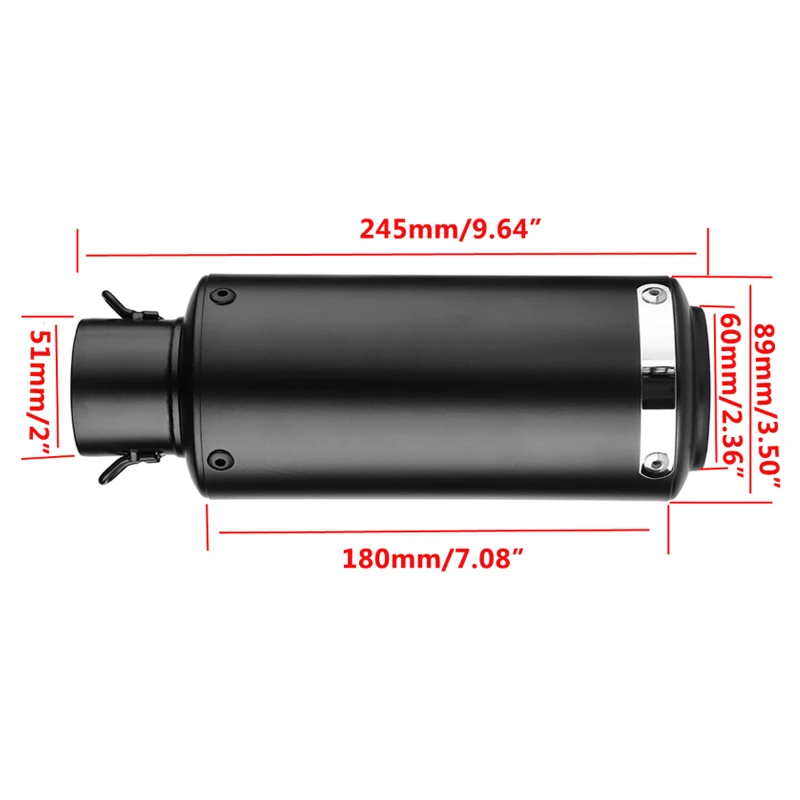 Free shipping 51mm/60mm inlet motorcycle pipe escape exhaust sc Muffler for gp-project with DB killer universal pitbike vespa |