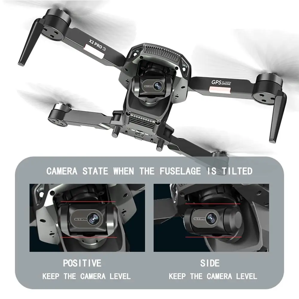 X2pro бесщеточный Дрон Gps Uav 5g трехосевой механический Ptz Интеллектуальный