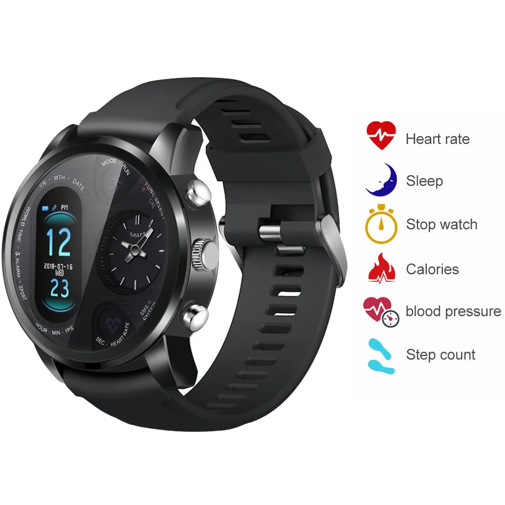 

Men Smart Watch Multiple Sports Modes Information Reminder Camera Remote Control Sleep Detection Fitness Fashion Wristband