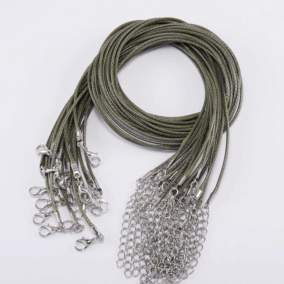 Army green 5 м 10 м/лот удлинитель колье цепь длинное Открытое кольцо из звеньев удлиненные и удлинительные хвосты цепи для Аксессуары для ювелирных изделий - Цвет: Army green