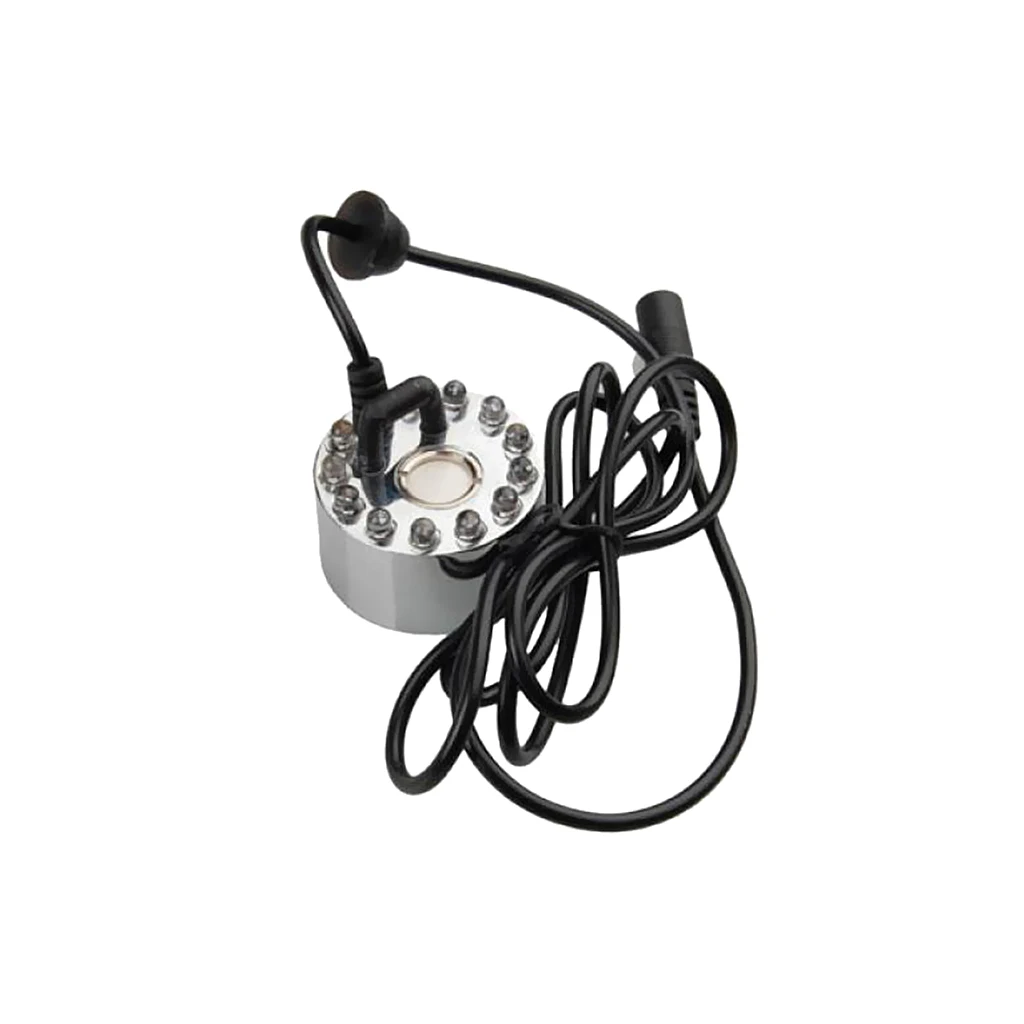 

12-LED Lights Water Pond Fountain Mist Maker Machine Fogger Mister Humidifier