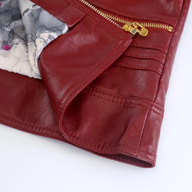 

spring autumn casual woman stand collar short leather jackets for women motorcycle biker slim bomber top coat pu zipper 5XL 6XL