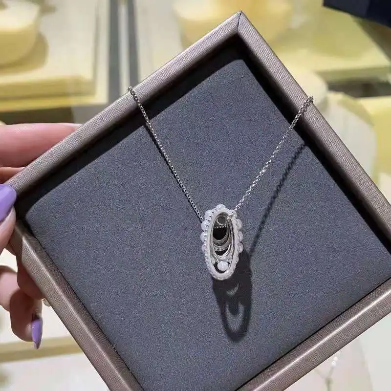 

Fashion High-End Jewelry New White Belt Ring Pearl Adjustable Necklace Pearl Small Waist Romantic Birthday Gift For Lady