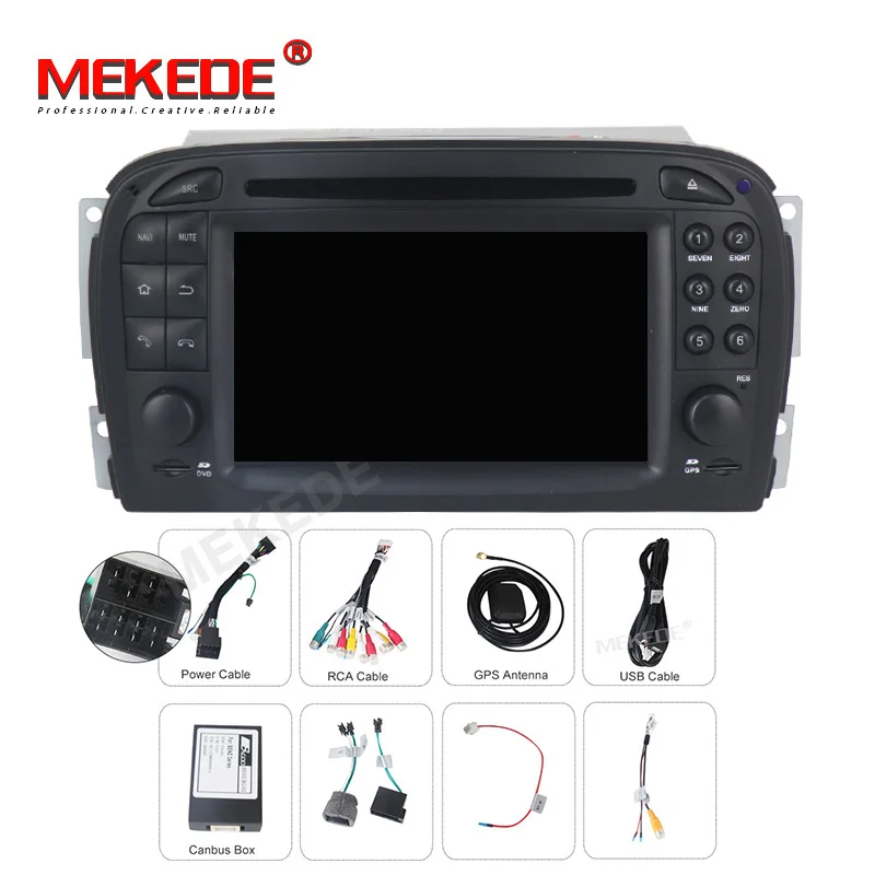 

8 core 4+32G android 9.0 GPS Navigation Car dvd radio multimedia Player Head Unit For Mercedes Benz SL R230 SL500 2001-2007