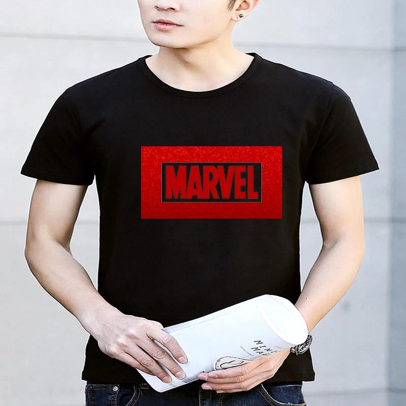 LUS LOS Новинка супергерой Железный человек Капитан Америка Зимний Солдат Marvel футболка Мстители Костюм комиксов супергерой Мужская