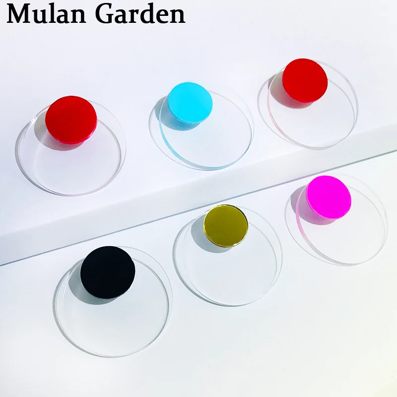 

M&G Fashion Personality Acrylic Earrings Elegant Transparent Stud Earrings Fashion Jewelry Women Accessories Gift 2019 Wholesale