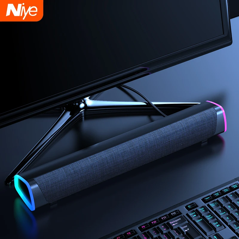 

3D Surround Soundbar Bluetooth 5.0 Speaker Wired Computer Speakers Stereo Subwoofer Sound bar for Laptop PC Theater TV Aux 3.5mm