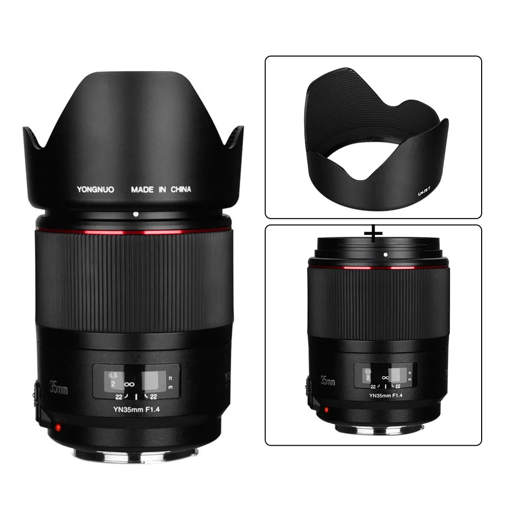 YONGNUO YN35mm F1.4 объектив с яркой диафрагмой Стандартный широкоугольный объектив для камеры Canon 80D 700D 750D 760D 800D DSLR camera s