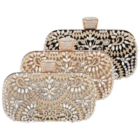 2021 clutch elegant womens handbag luxury designer diamond banquet evening bag dress bride wedding purse chain shoulder bag